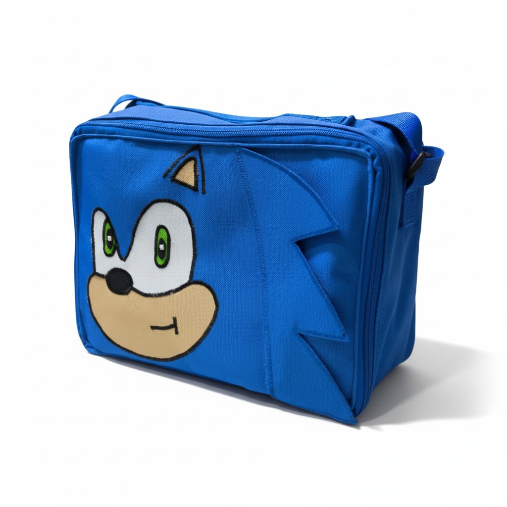 Mochila Nacional de Cordura Bordado de Sonic con Lonchera y Cartuchera, Escolar - Imagen 3