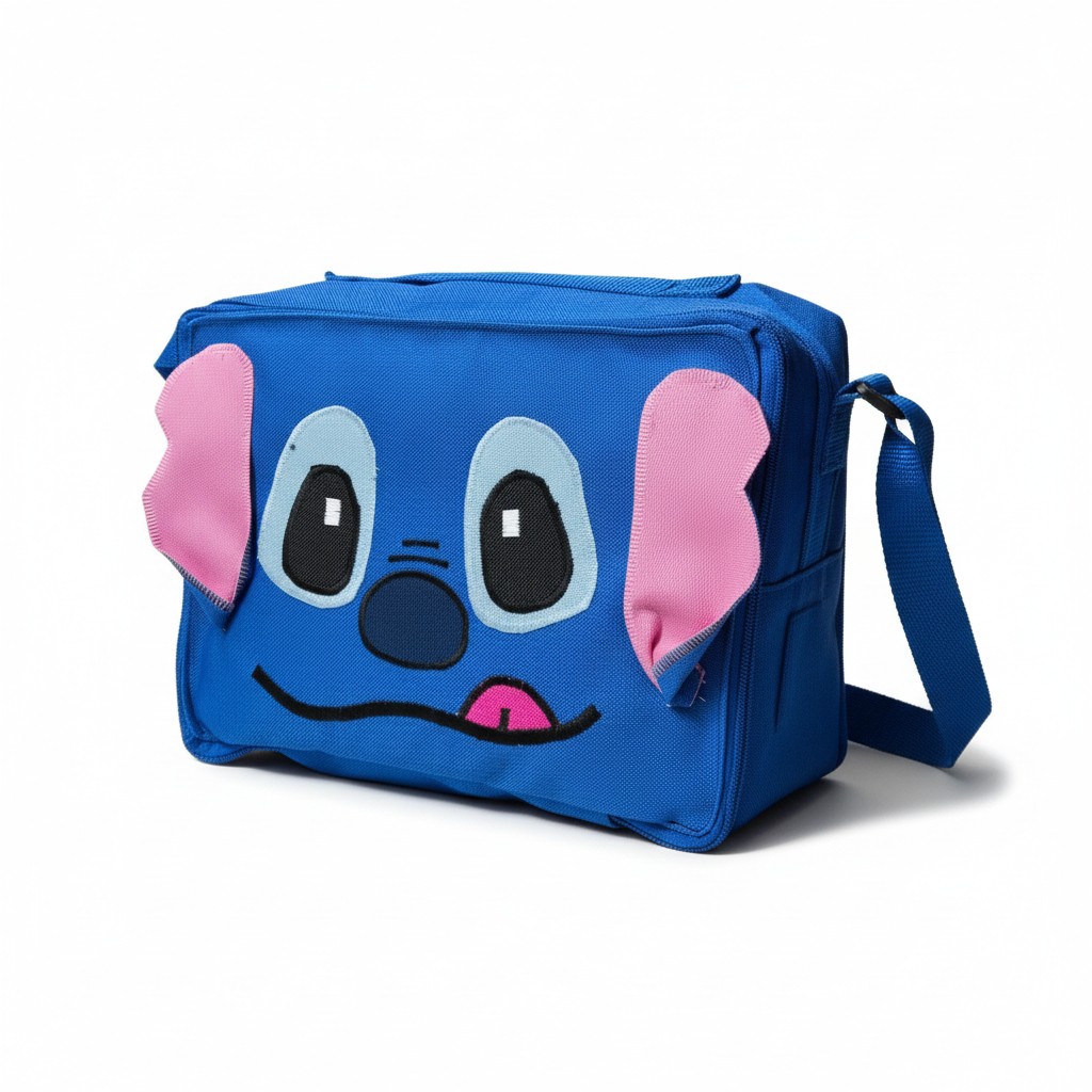 Mochila Nacional de Cordura Bordado de Stitch con Lonchera y Cartuchera, Escolar - Imagen 4