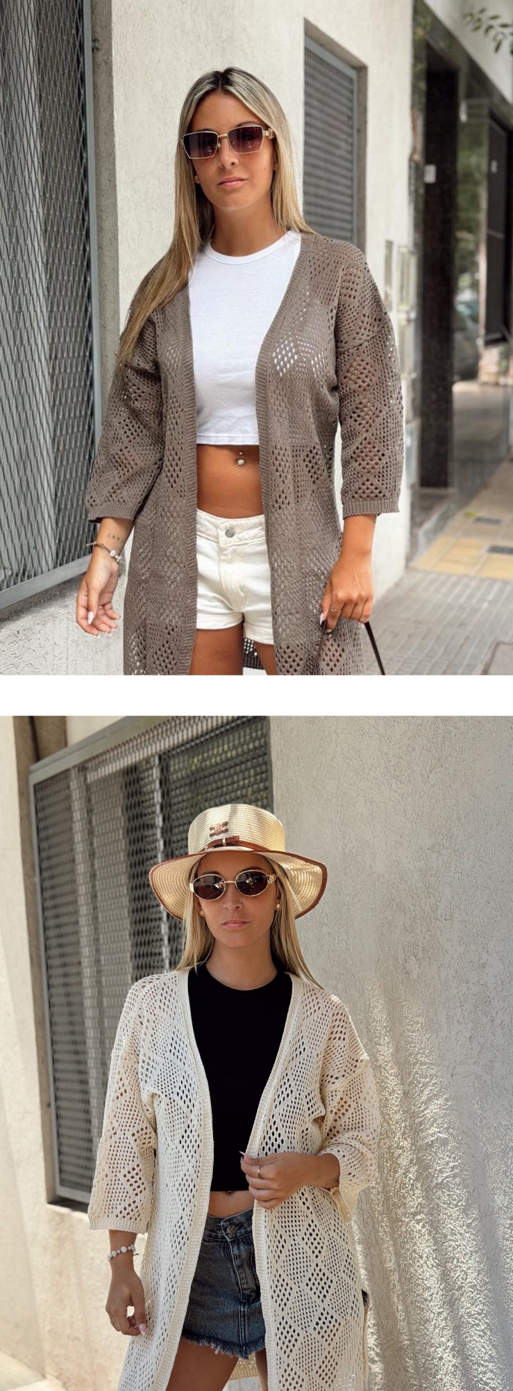 Kimonos Calados Playeros Hilo Algodón - Imagen 3