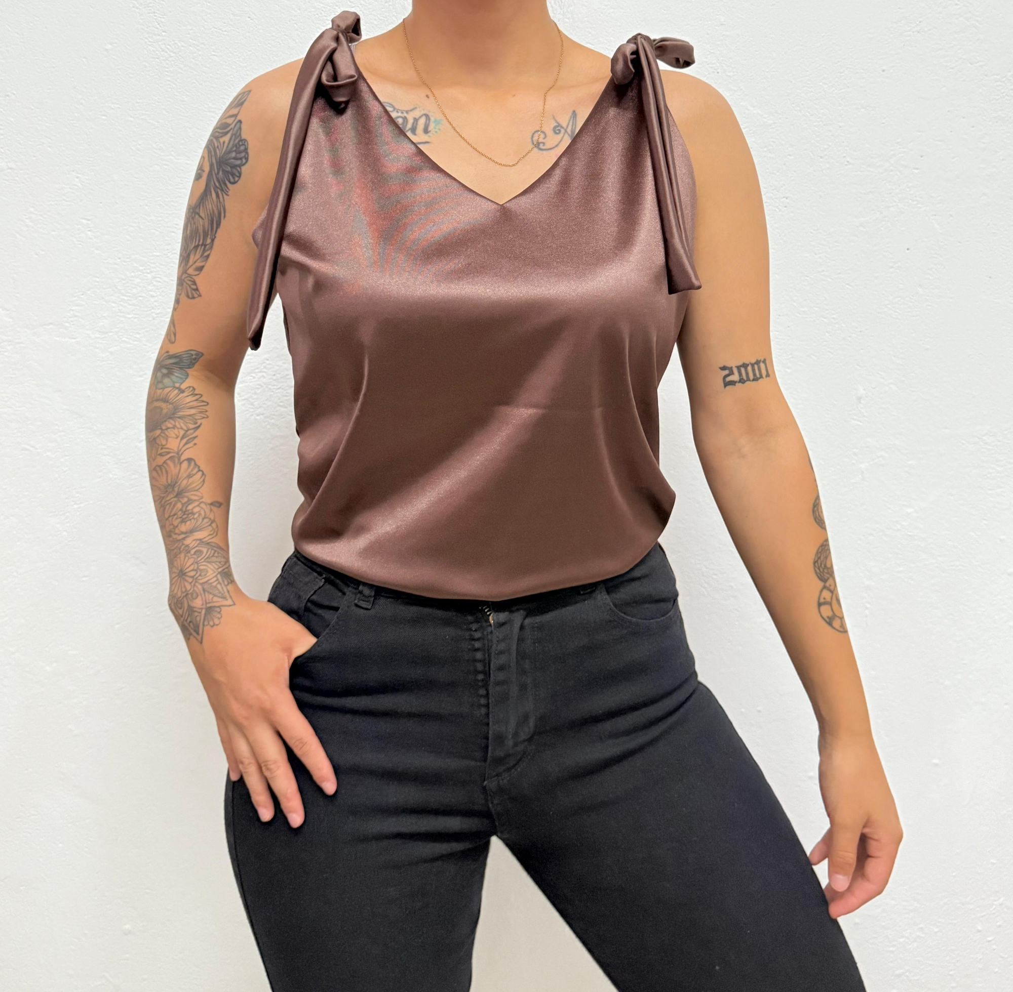 Musculosa Saten - Imagen 5