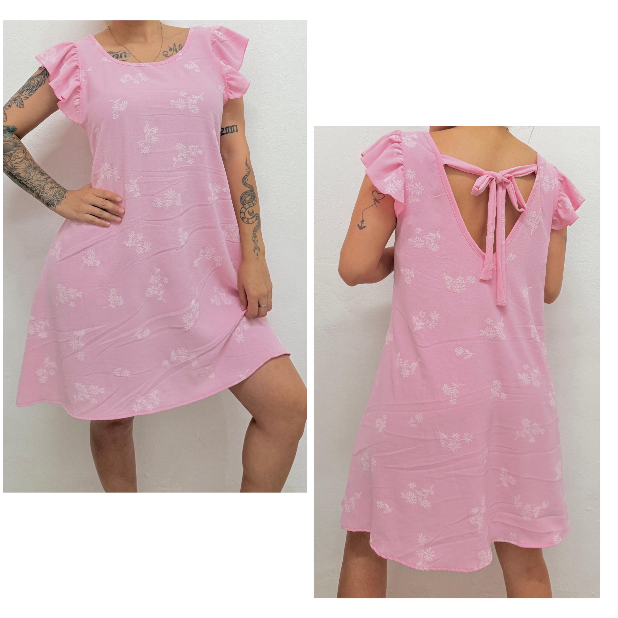 Vestido Lino Cey Bordado - Imagen 3