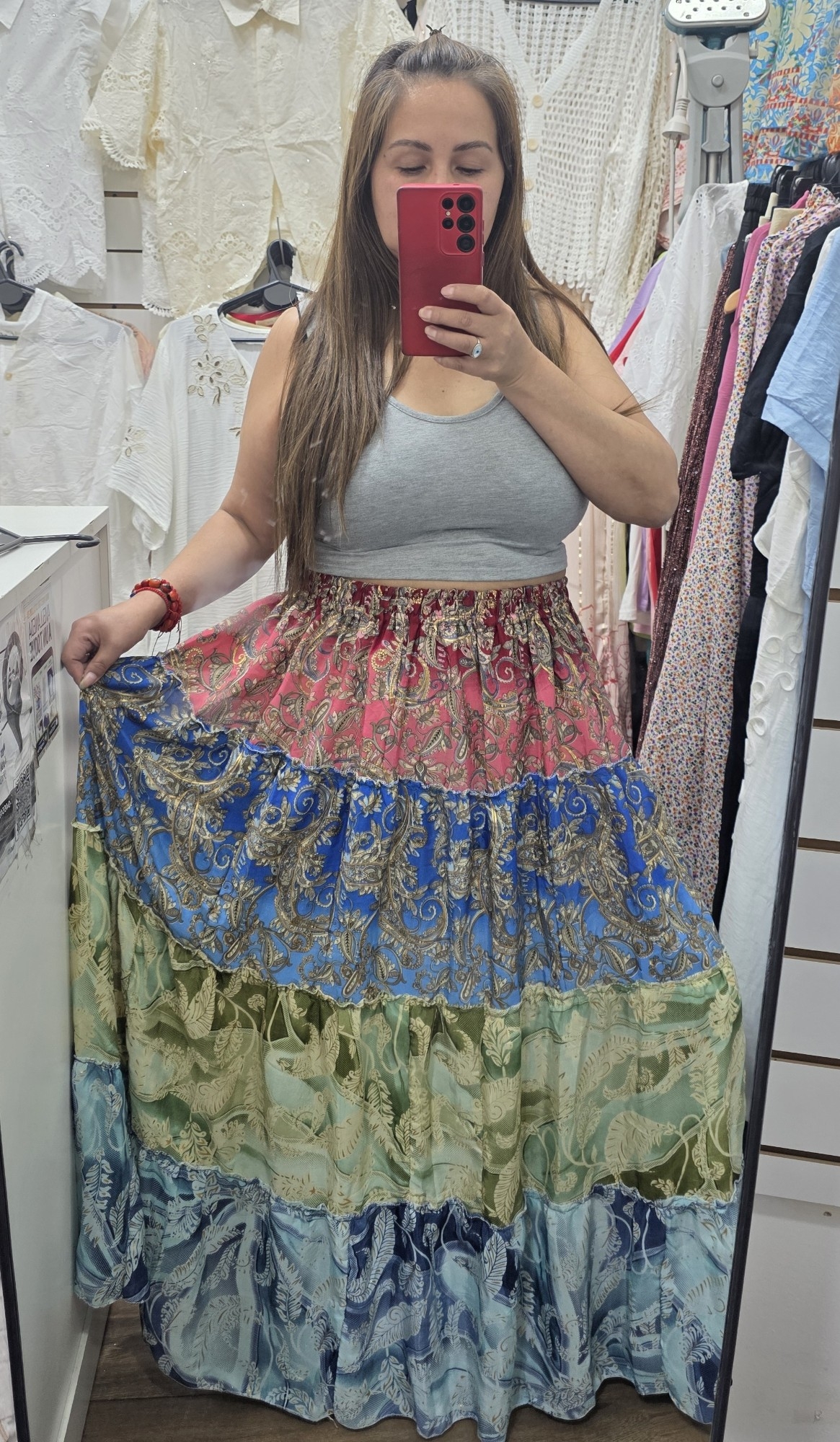 Pollera  de Seda  Hindú - Imagen 2