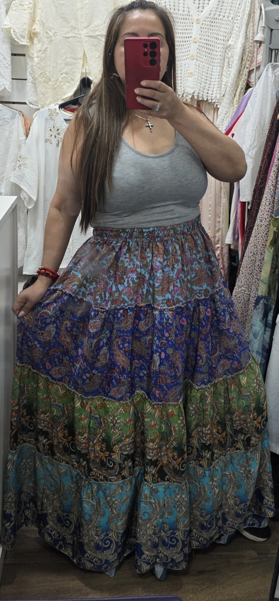 Pollera  de Seda  Hindú - Imagen 3