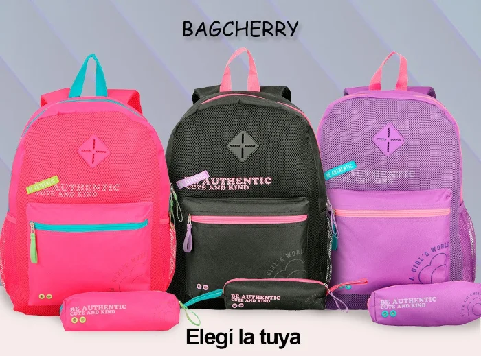 Mochila + Cartuchera Bagcherry