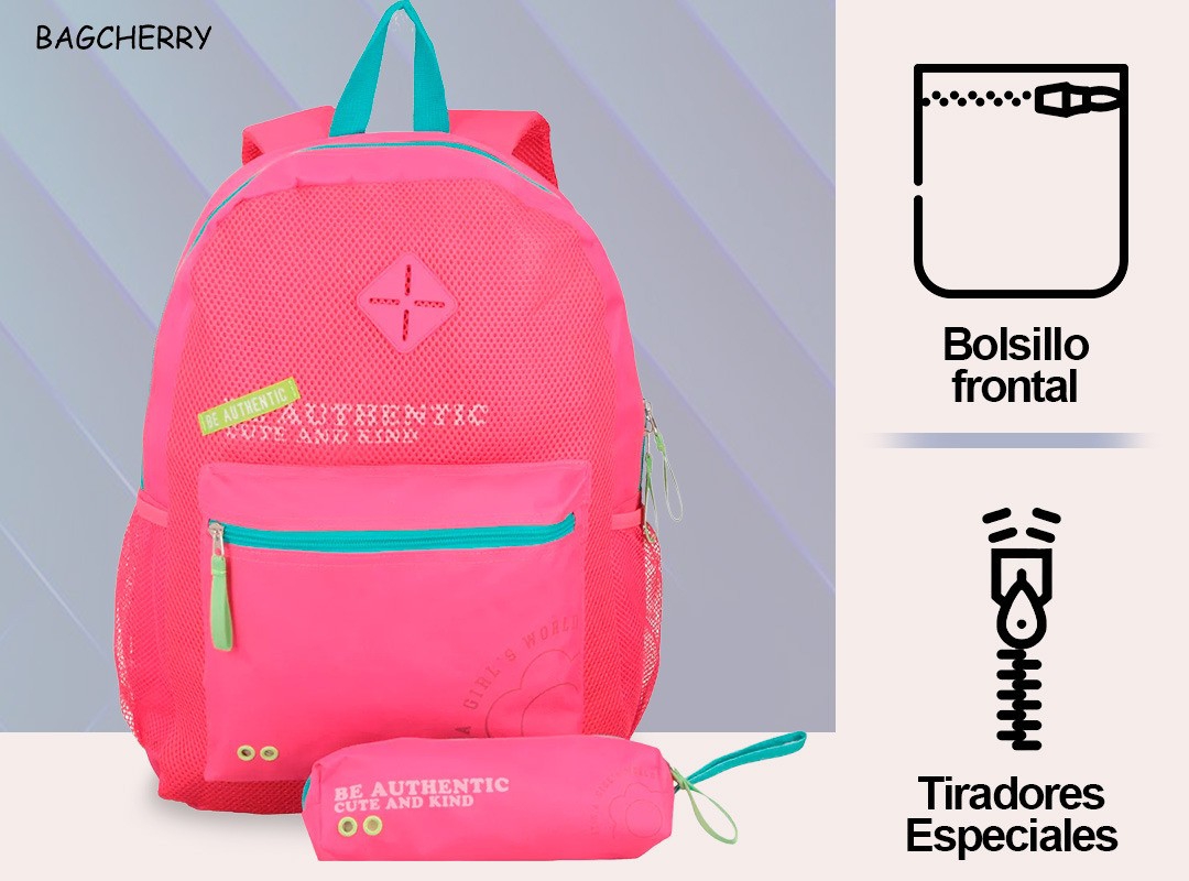 Mochila + Cartuchera Bagcherry - Imagen 4