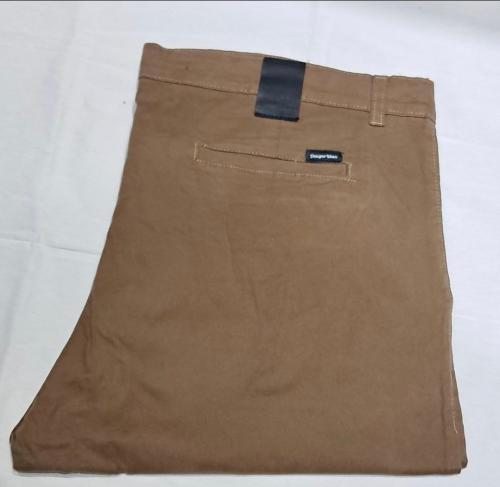 Corte Chino de Gabardina Elastizado Color Almendra - Miniatura 2