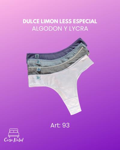 Vedetina o Less Alg y Lyc Talle Especial Dulce Limon