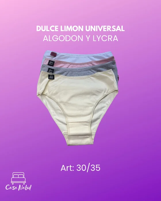 Bombacha Universal Alg y Lyc Dulce Limon