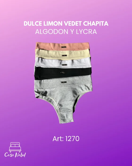 Vedetina Cintura Doble Alg y Lyc Dulce Limon