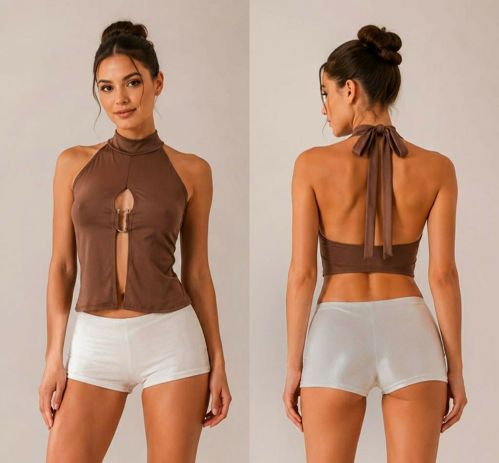 Top Lycra Cuello con Hebilla u - Imagen 3