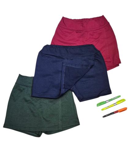 Short Pollera Algodón Rústico