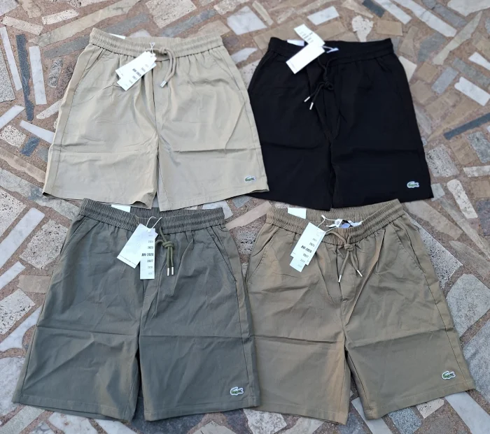 Bermuda de Gabardina Elastizado Importado Corte Chino Lacost