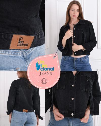 Campera Crop Jeans Rigido - Miniatura 4