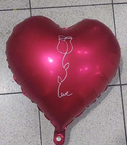 Globo Corazón  con Frase 18pulgadas