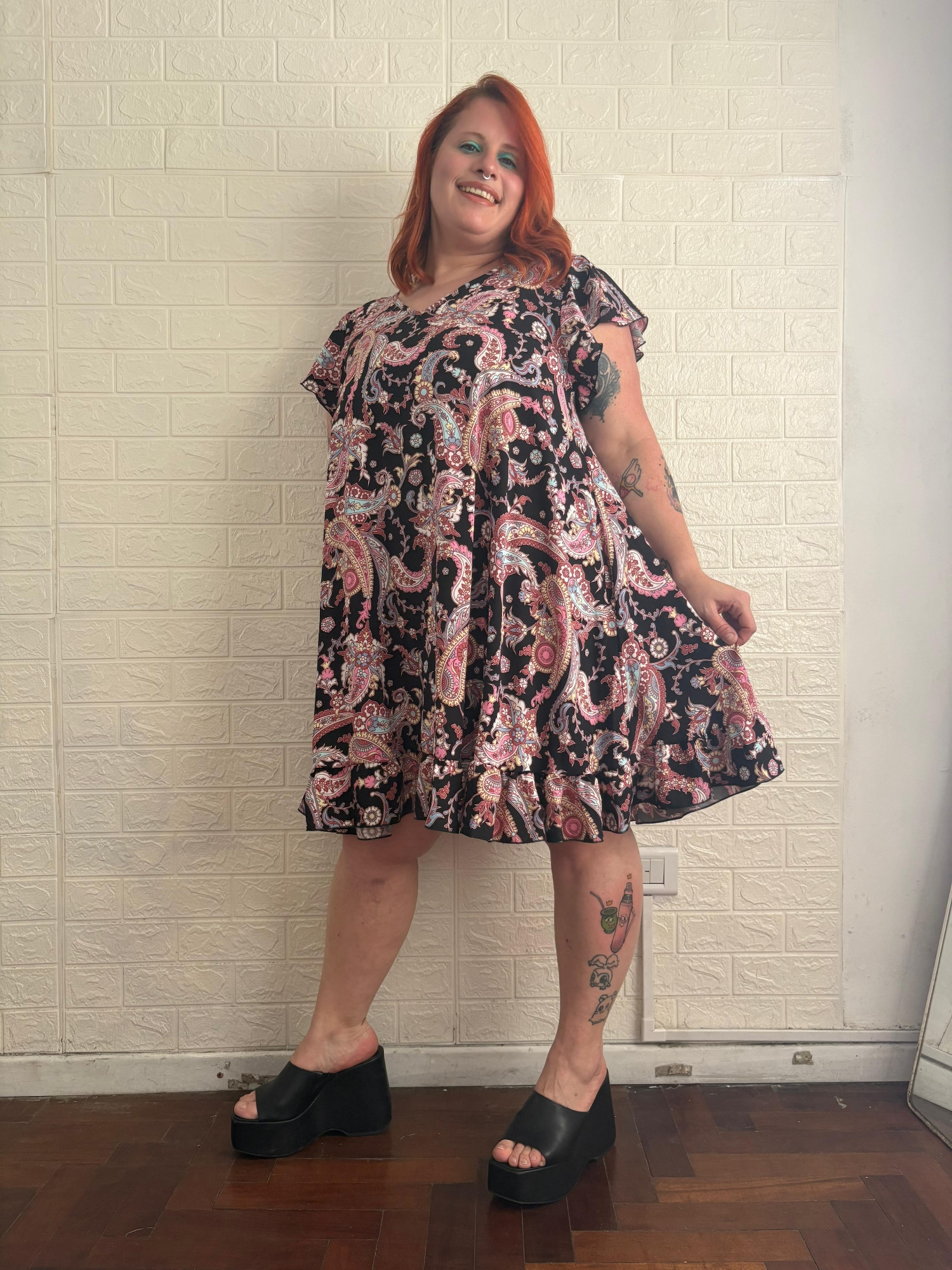 Vestido Corto de Fibrana Poplin Divino - Imagen 2