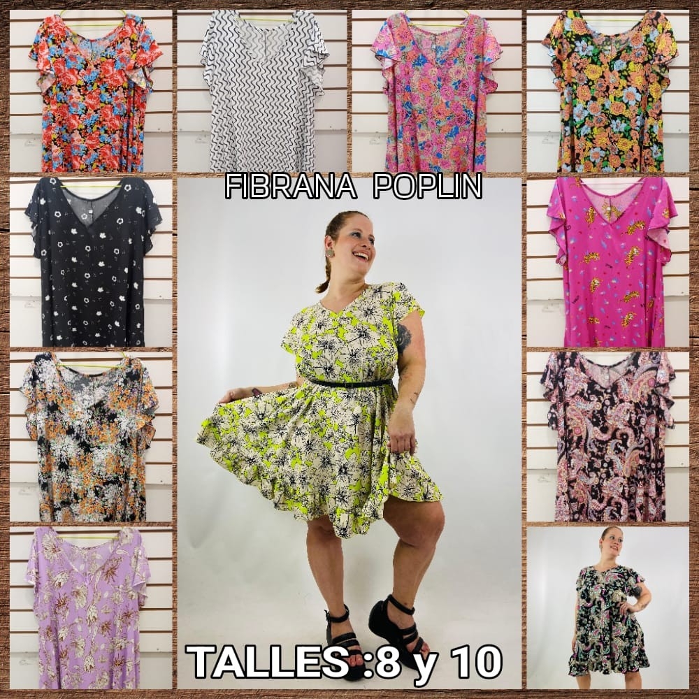 Vestido Corto de Fibrana Poplin Divino - Imagen 3