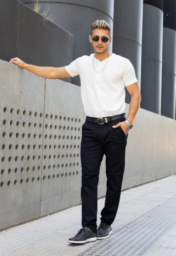 Pantalón Corte Chino Gabardina