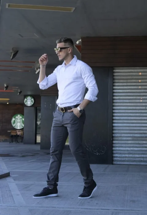 Pantalón Corte Chino Gabardina
