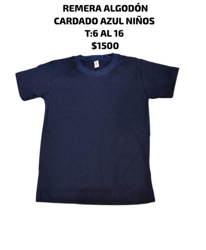 Remera Algodón Azul Marino