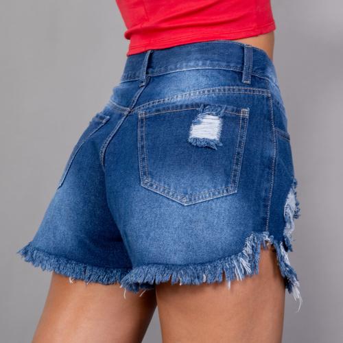 Short de Dama con Roturas Deflecado - Miniatura 7