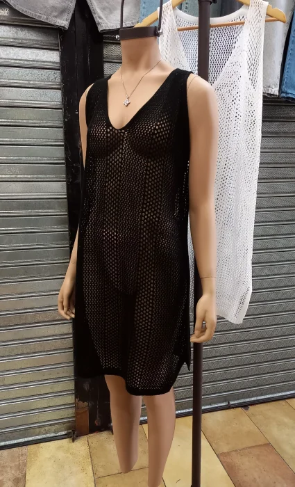 Vestido Calado Largo
