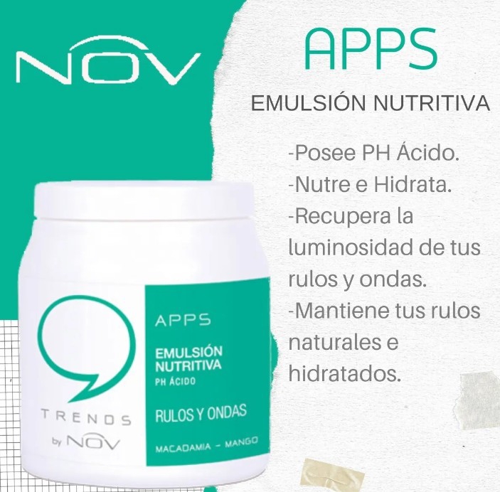 Nov Emulsión Nutrición e Hidratación para Rulos y Ondas X 980g - Imagen 3