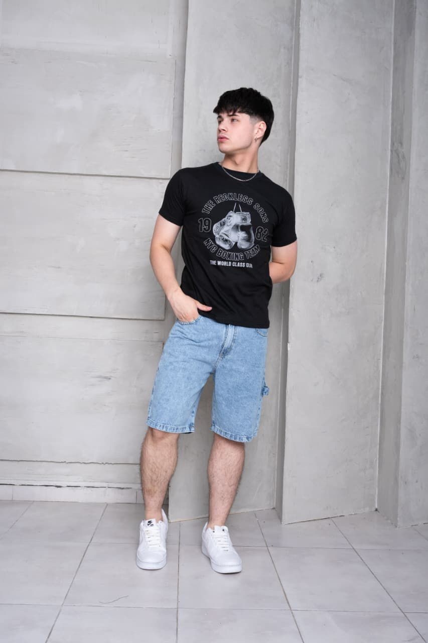 Bermudas Jeans Mom Carpintero - Imagen 4