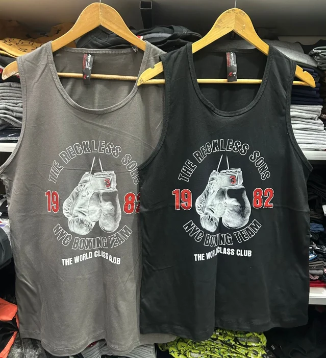 Musculosas Hombre Algodón Peinado