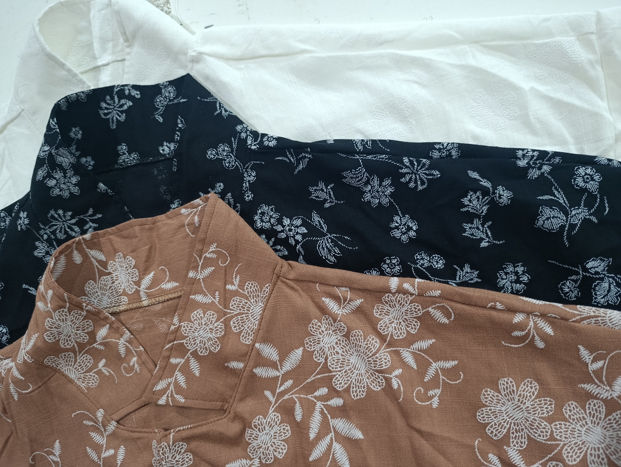 Camisa Lino Bordado - Imagen 2