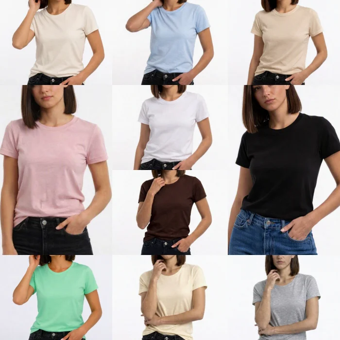 Remera Dama  Algodon Peinado.
