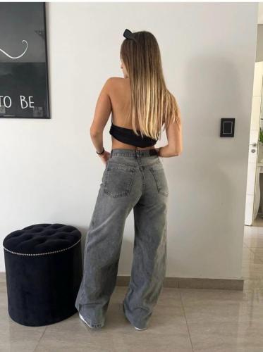 Jean Wid Leg Gris Oscuro - Miniatura 3