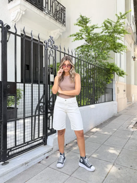 Bermuda Jeans Rigida Bloom
