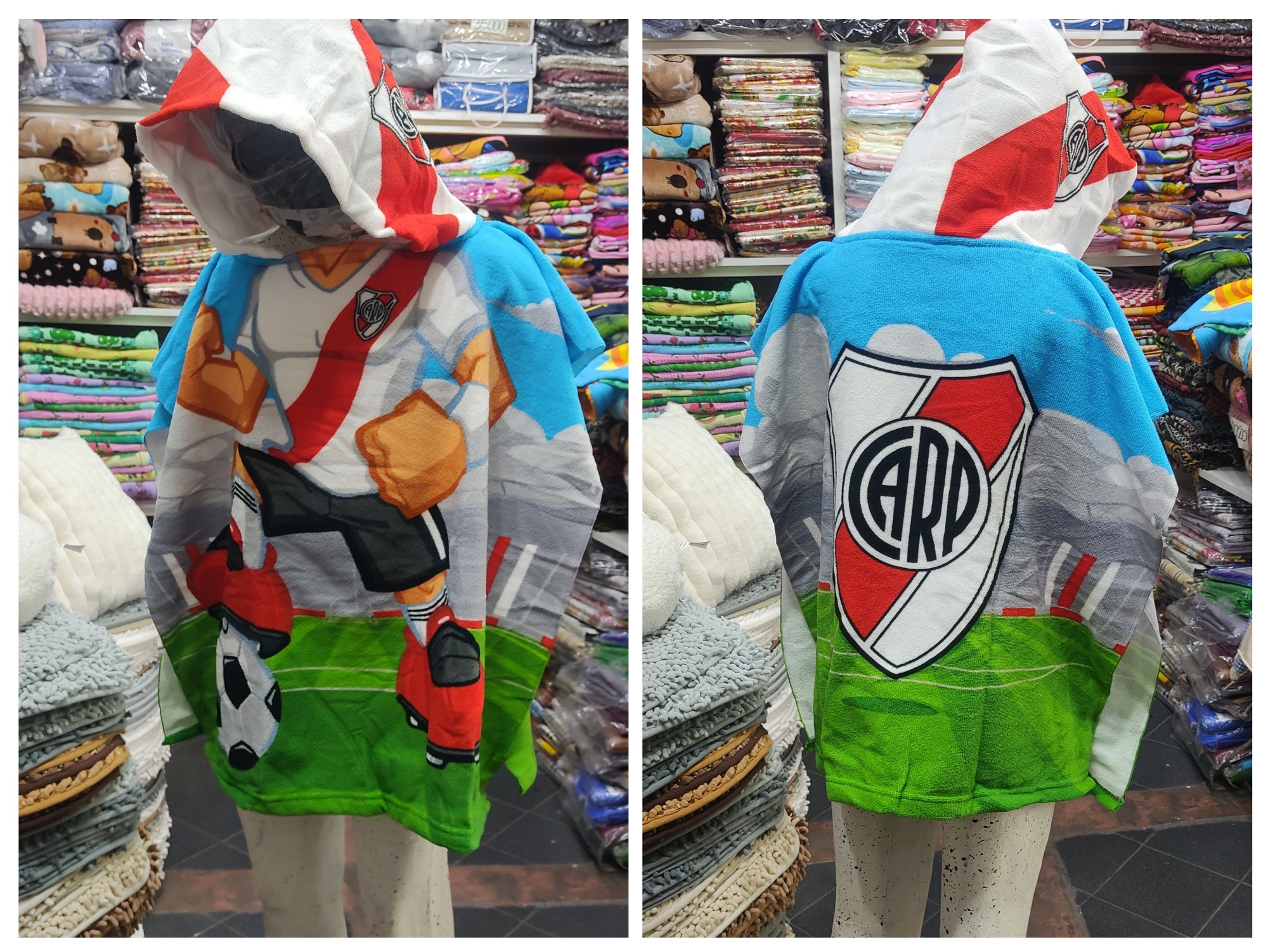Poncho Infantil Boca River - Imagen 2