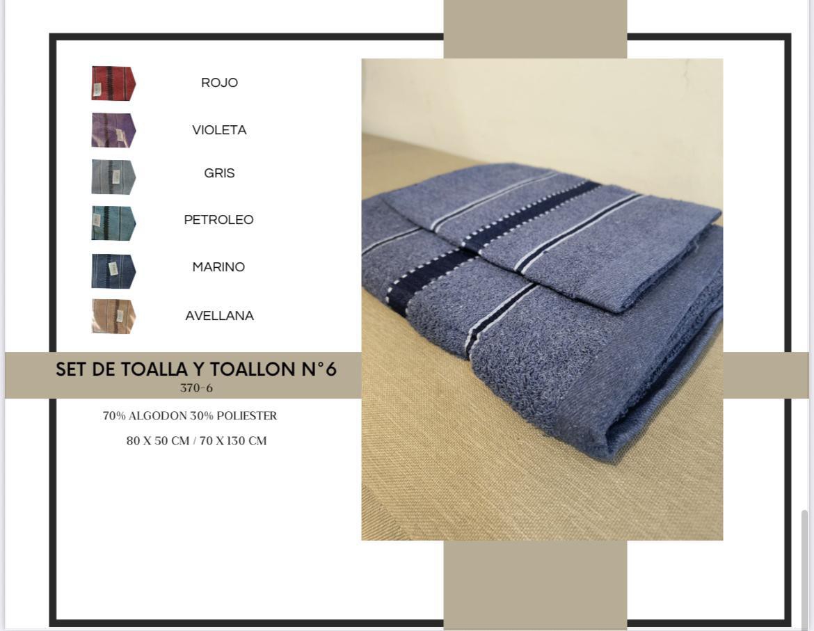 Juego de Toallon y Toalla - Imagen 2