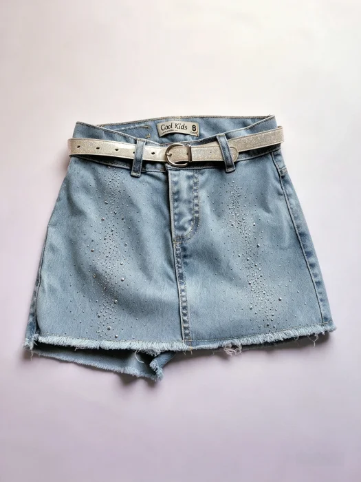 Short Pollera con Brillos Nena