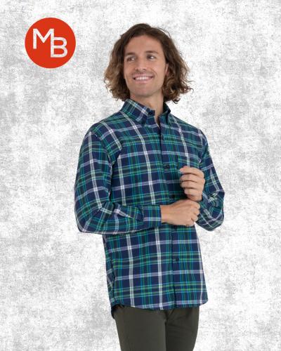 Camisa Clasica a Cuadros M/l