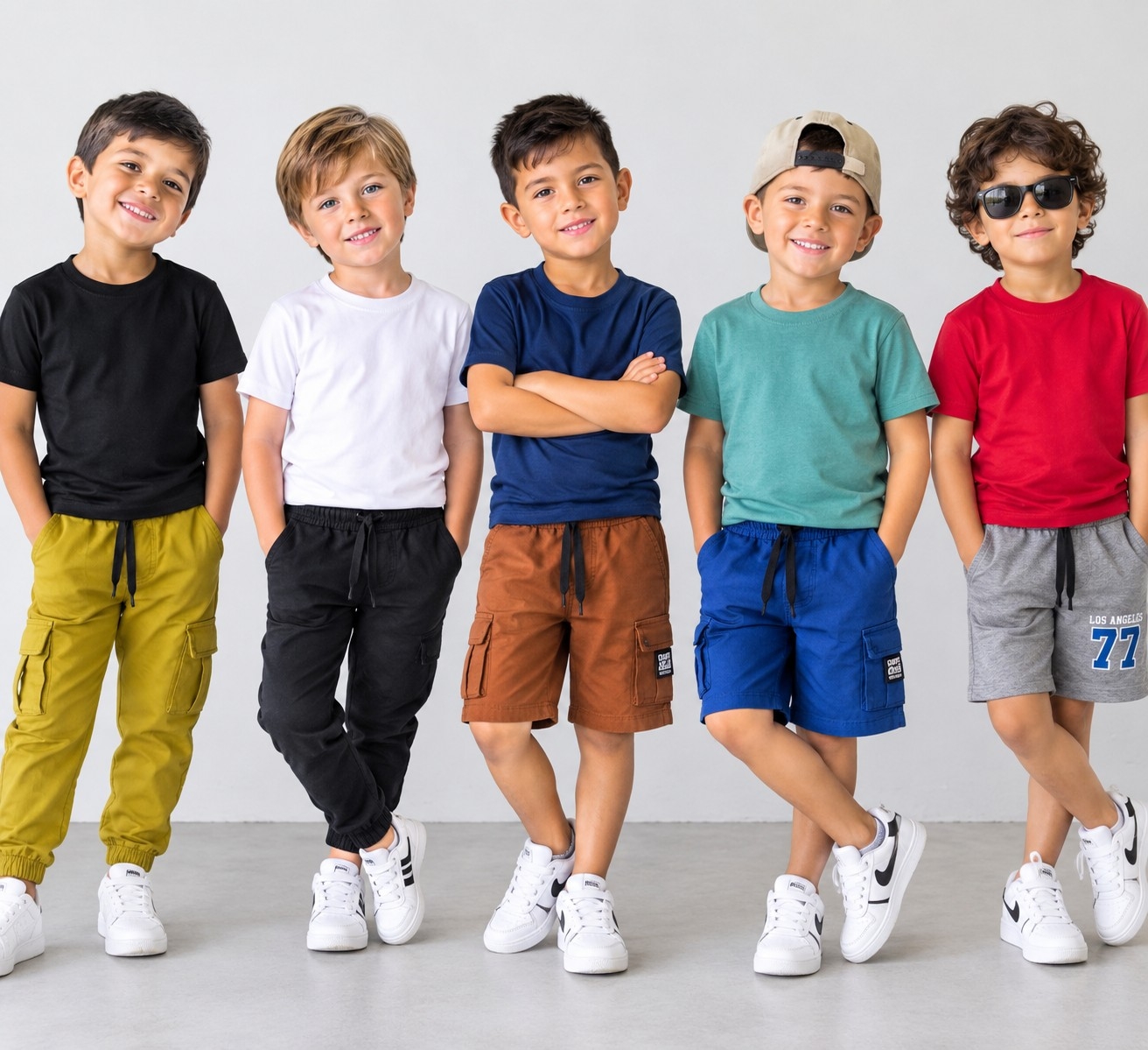 Remeras Lisas Escolares de Niño Algodón Peinado - Imagen 3