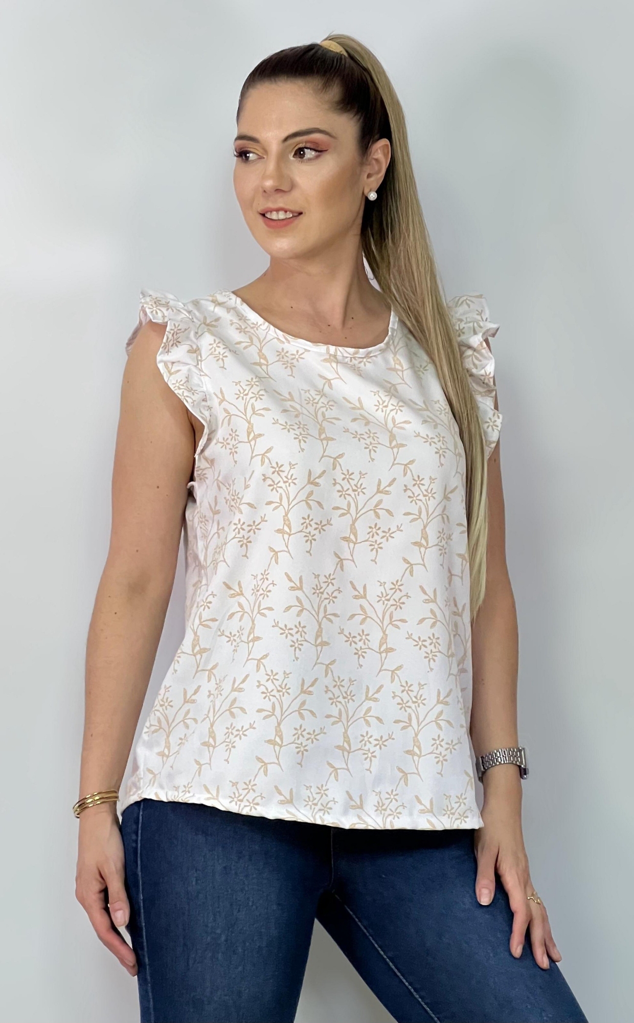 Remera Twill con Volado - Imagen 1