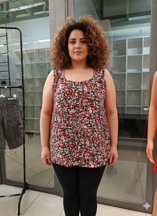 Musculosa de Lino y Fibrana