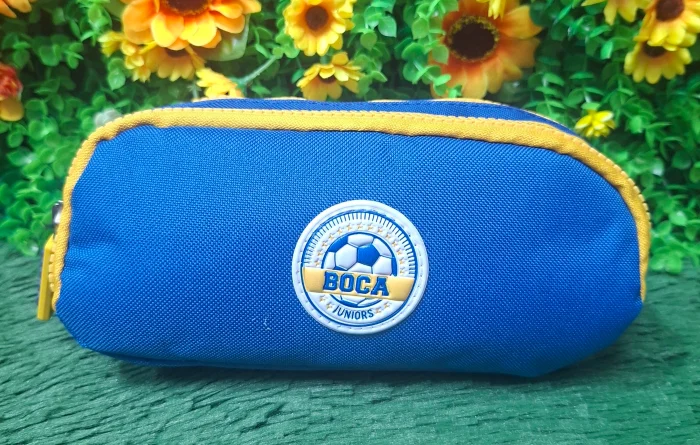 Cartuchera Impermeable Boca 3 Cierres Excelente Calidad