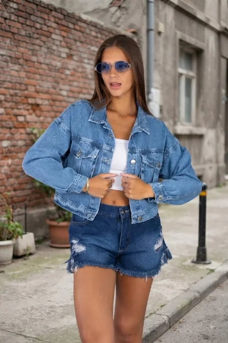 Campera de Jean Clásica Dama