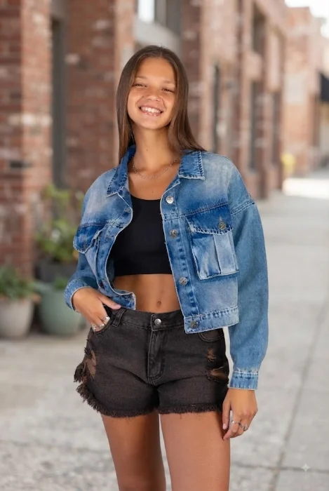 Campera de Jean Corta