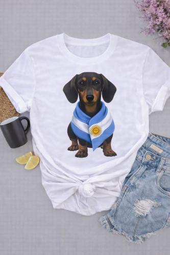 Remera Estampada Salchicha Argentina