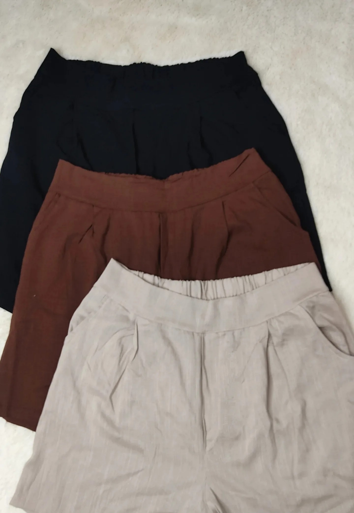 Short de Lino Spandex Estilo Sastrero - Imagen 3
