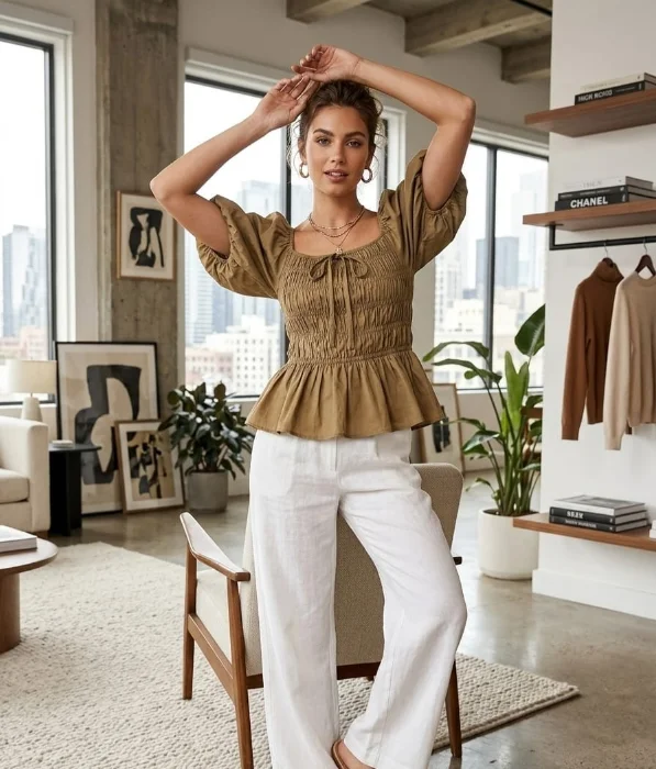 Blusa con Elástico