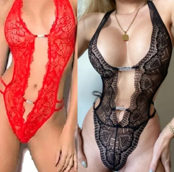 Conjunto de Lencería Sexy de Encaje