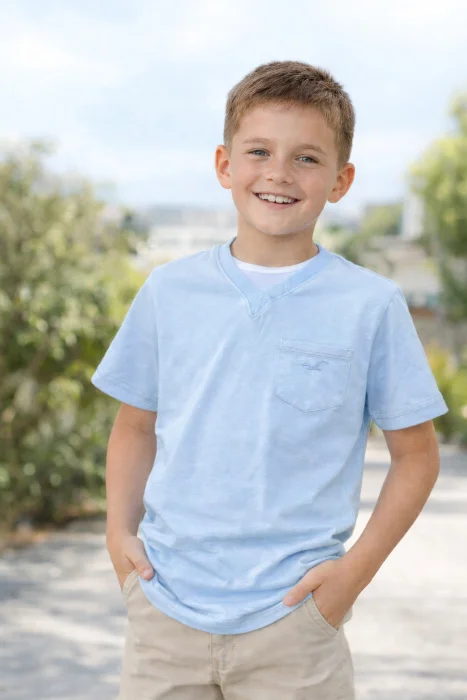 Remera Niño con Bolsillos