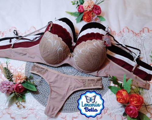 Conjunto de Encaje con Lycra - Miniatura 2