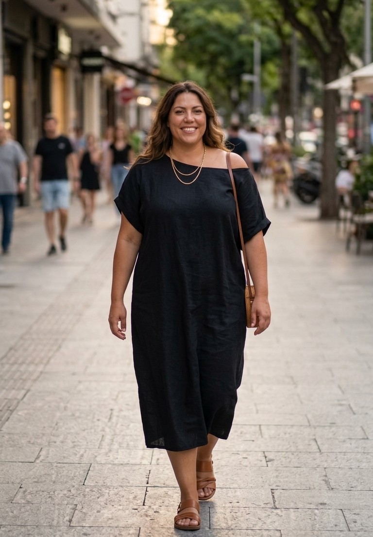 Vestidos de Lino Talles Especiales - Imagen 2
