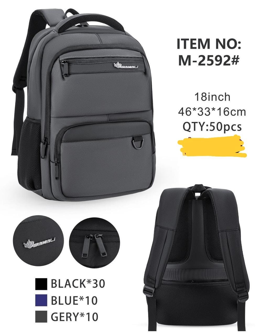 Mochilas Reforzada de Hombre* .
impermeables Excelente Calidad. Solo Azul - Imagen 1